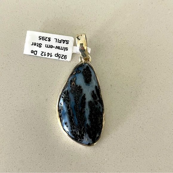 Unisex One of a kind Dendrite Opal Pendant